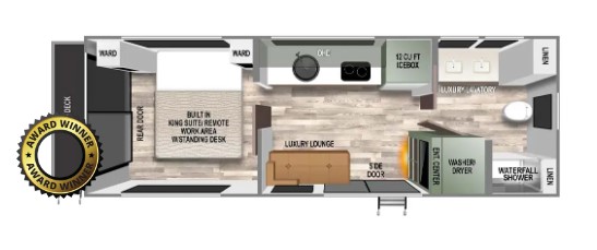 2024 FOREST RIVER NO BOUNDARIES RVS1, , floor-plans-day image number 0